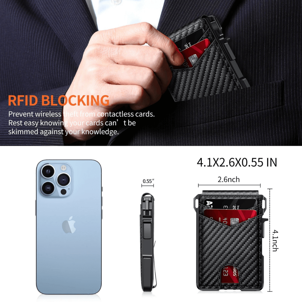 TravelSmart™ Tactical RFID Wallet – Built for Security, Durability & Style