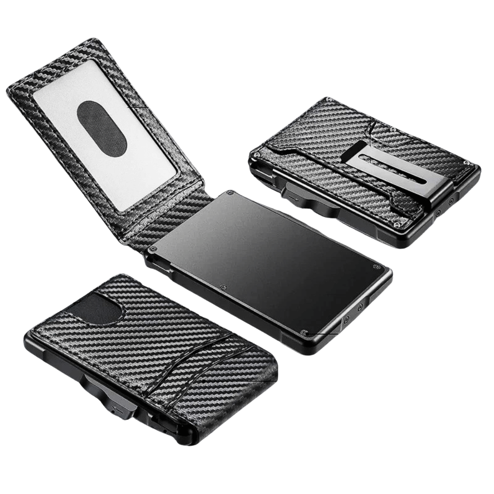TravelSmart™ Tactical RFID Carbon Wallet (Carbon Fibre Black)