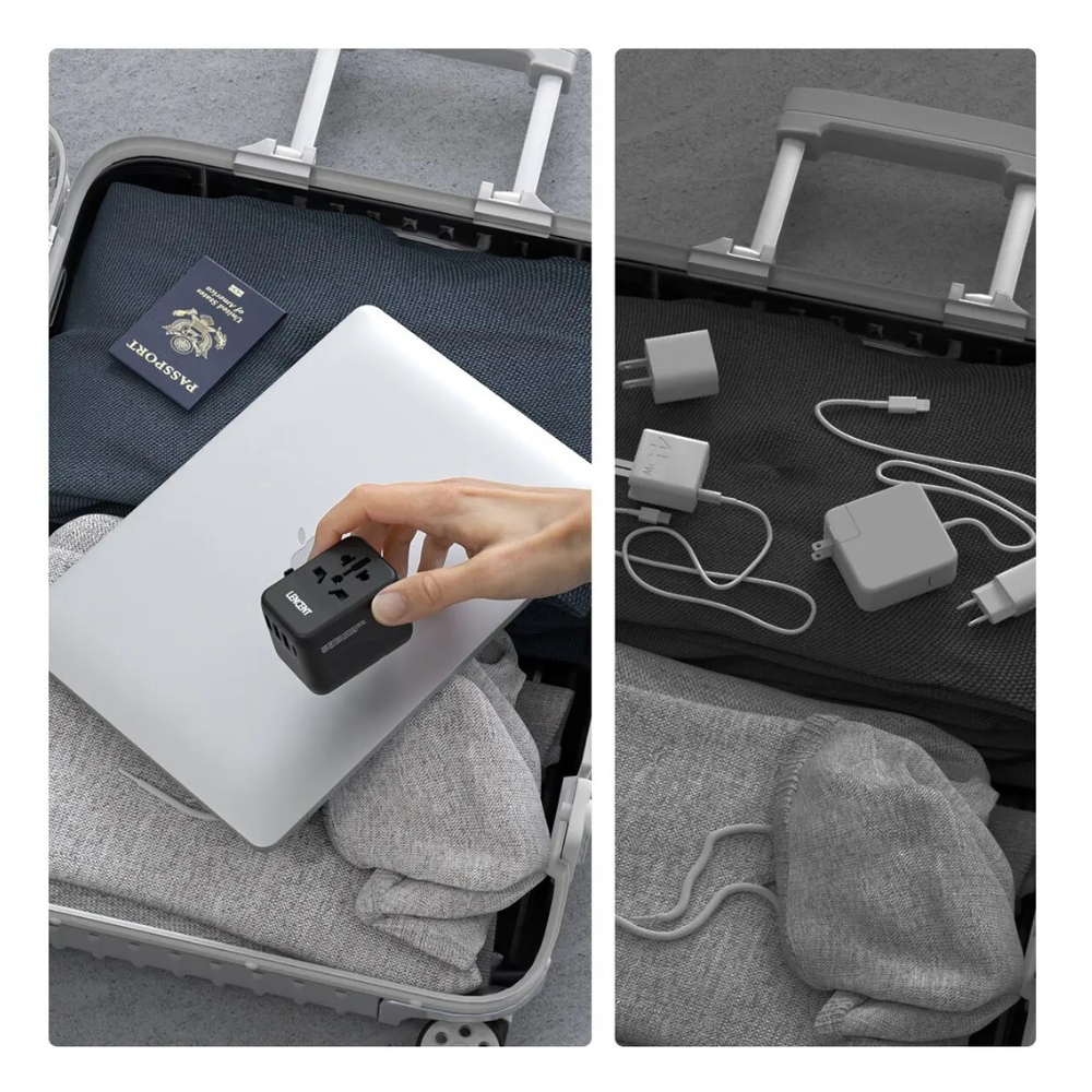 TravelSmart™ Universal Travel Adaptor — Safe, Compact. Worldwide Use.