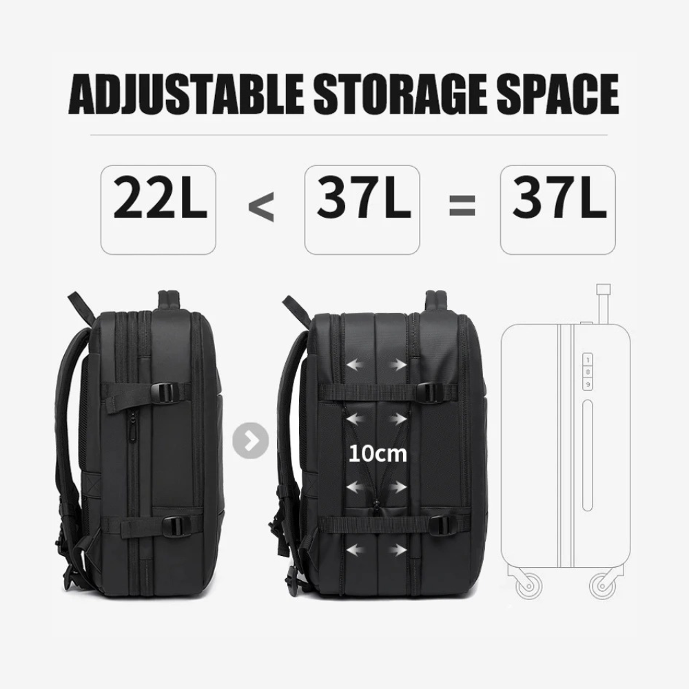 TravelSmart™ FlightPack 37L – Carry‑On Travel Backpack