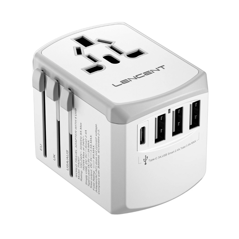 TravelSmart™ Universal Travel Adaptor (by Lencent)