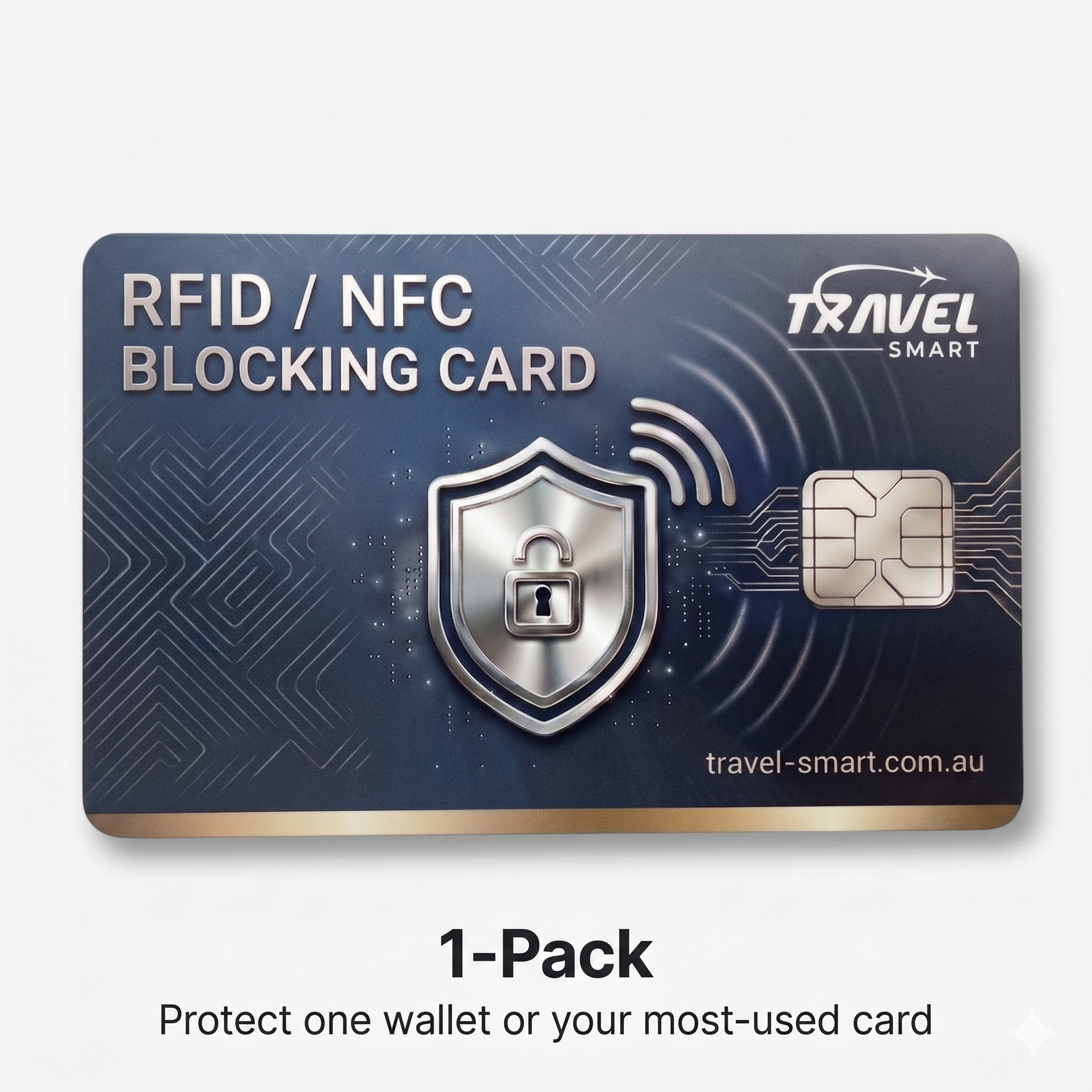 TravelSmart™ RFID Shield Card | Block Contactless Card Scans