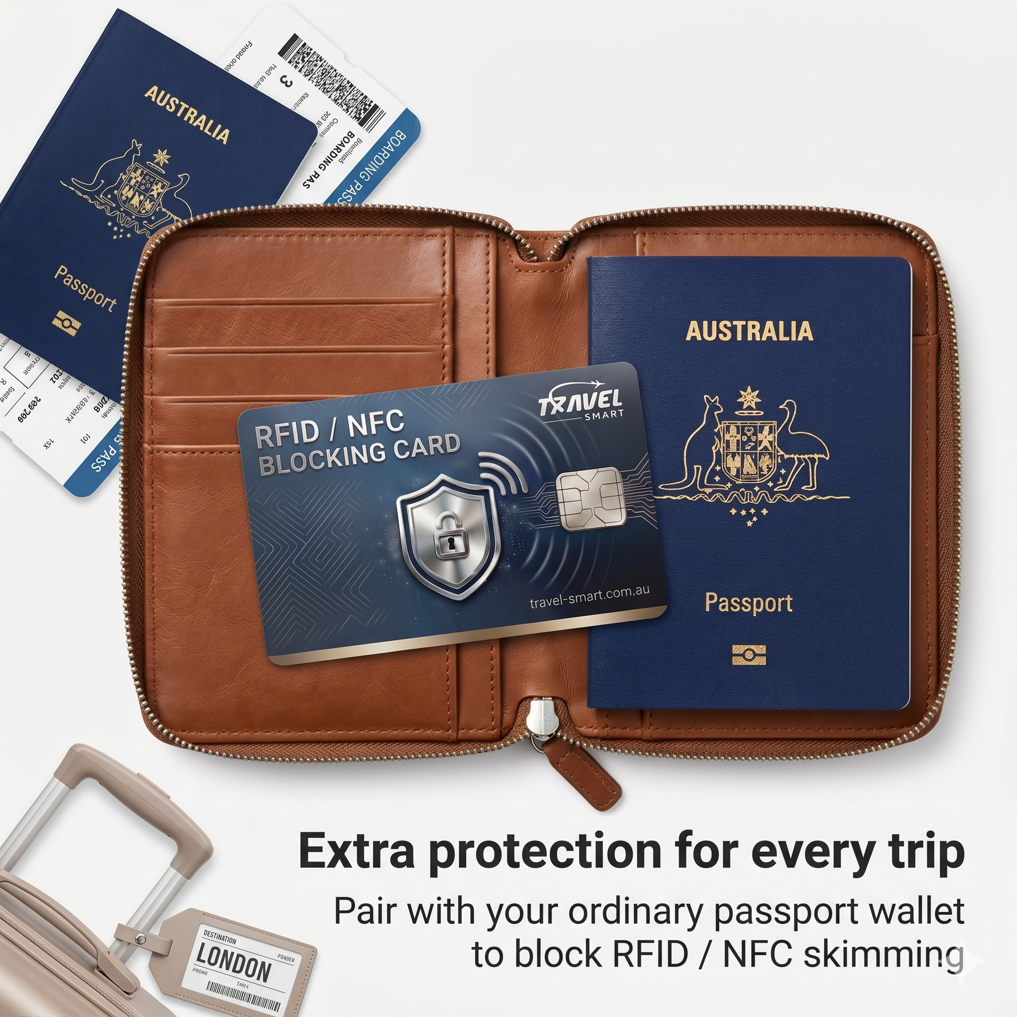 TravelSmart™ RFID Shield Card | Block Contactless Card Scans