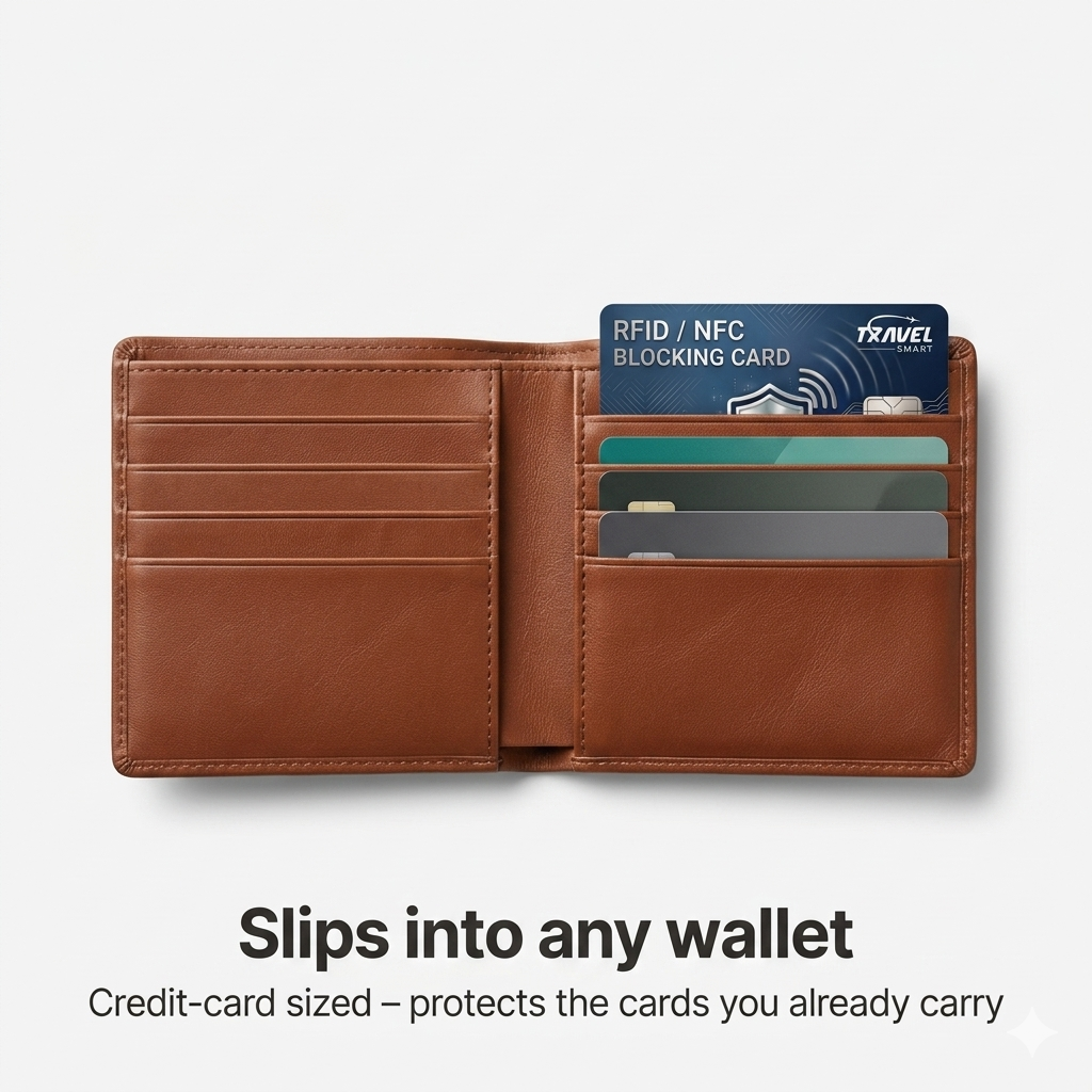TravelSmart™ RFID Shield Card | Block Contactless Card Scans