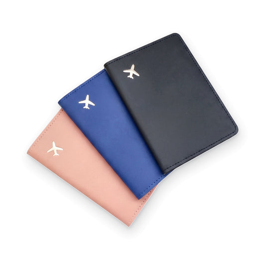 TravelSmart Slim RFID Passport Wallet in Black, Pink and Blue